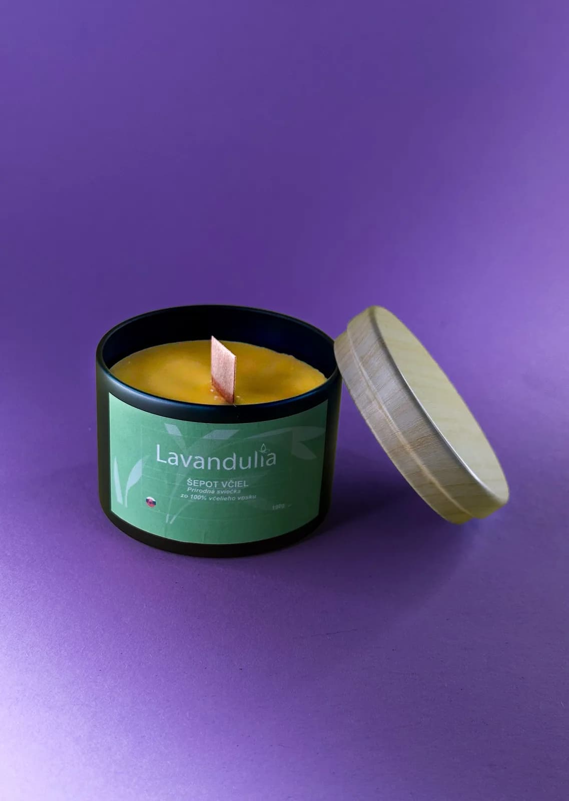 Whisper of Bees – Natural 100% Beeswax Candle